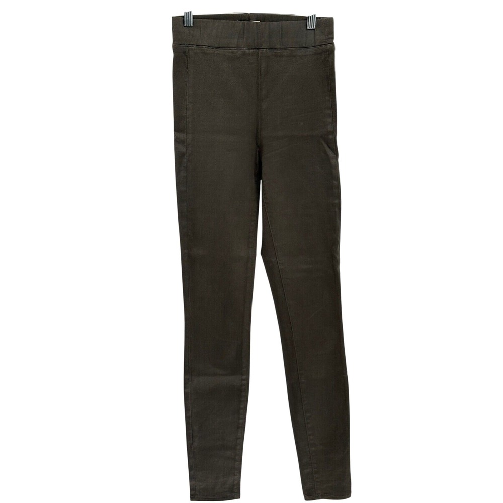 L'Agence Legging Rochelle‎ Coated Woman XS Tall Green High Rise Biker